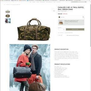 Ghurka Cavalier II Camo Duffle